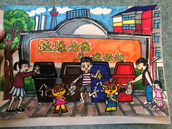 為小藝術家們點贊！“垃圾分類，我們有‘畫’說”